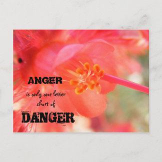 ANGER, ist nur ein Buchstabe kurz von , ... Postkarte