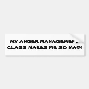 Anger Management Macht Mich Wütend Autoaufkleber