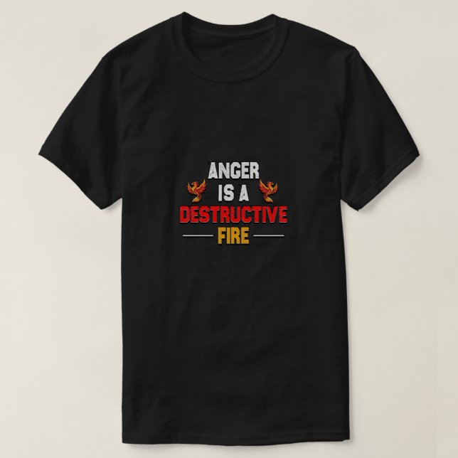 Anger Zitate. T-Shirt (Design vorne)