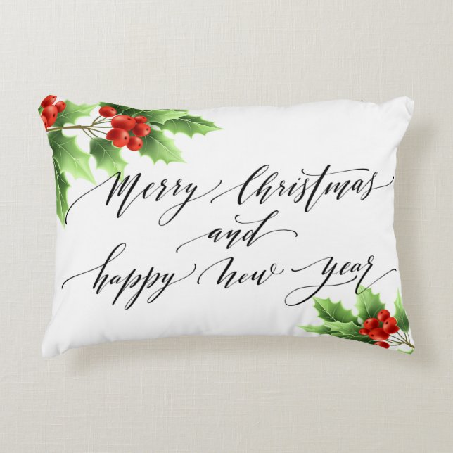 Angerautes Polyester Dekokissen (Vorderseite)