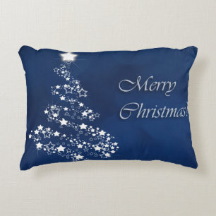 Angerautes Polyester Dekokissen