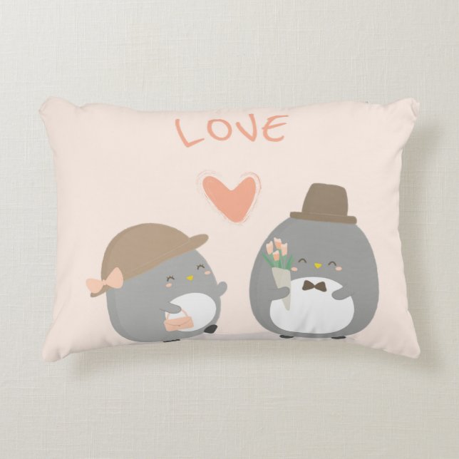 Angerautes Polyester Dekokissen (Vorderseite)