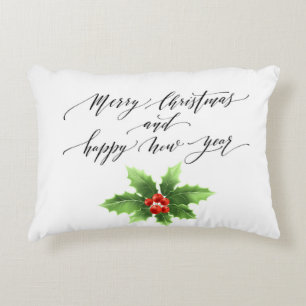 Angerautes Polyester Dekokissen