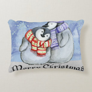 Angerautes Polyester Dekokissen