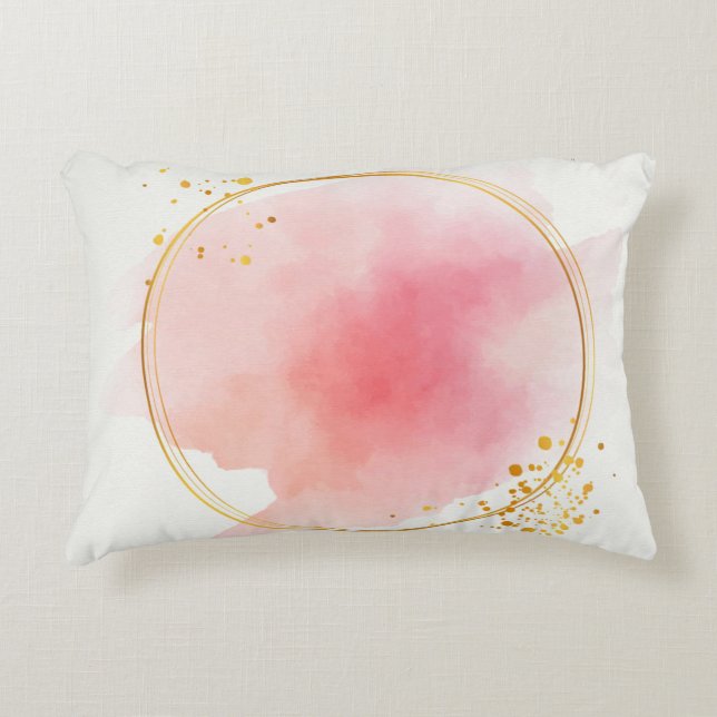 Angerautes Polyester Dekokissen (Vorderseite)