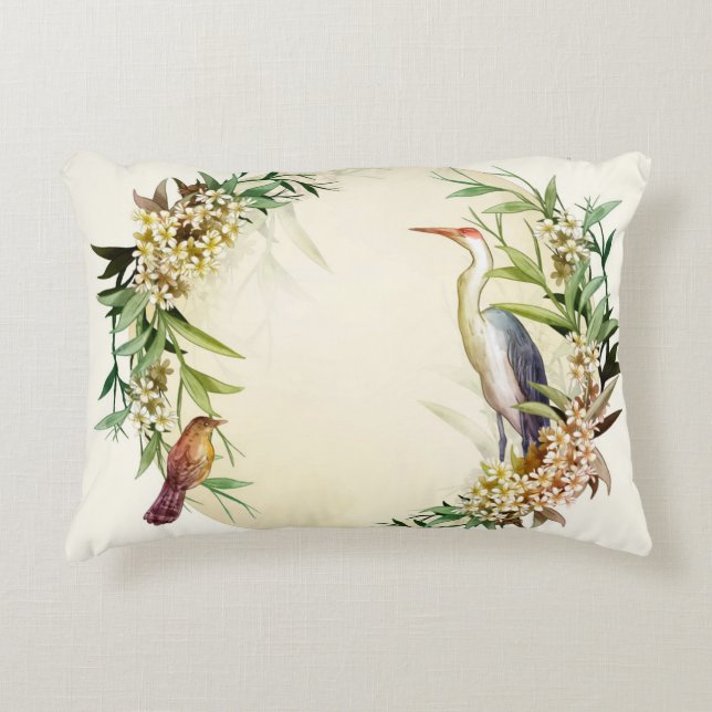 Angerautes Polyester Dekokissen (Vorderseite)