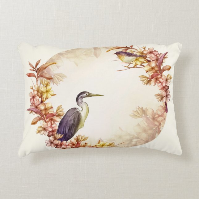 Angerautes Polyester Dekokissen (Vorderseite)