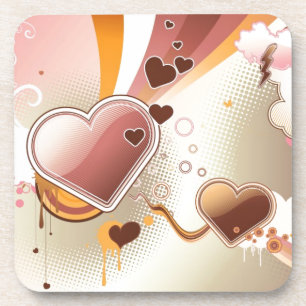 Angeredeter Entwurfshintergrund Getränkeuntersetzer