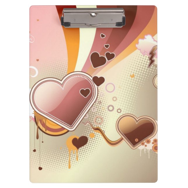 Angeredeter Entwurfshintergrund Klemmbrett (Vorderseite)