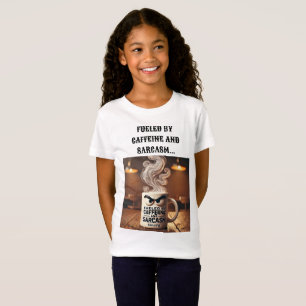 Angeregt durch Coffeine & Sarcasm T-Shirt Design.