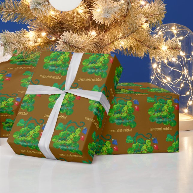 angereichertes Resverastrol Geschenkpapier (Feiertage)