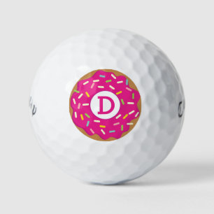 Angereiftes Callaway Golf Set mit rosa Donut Golfball