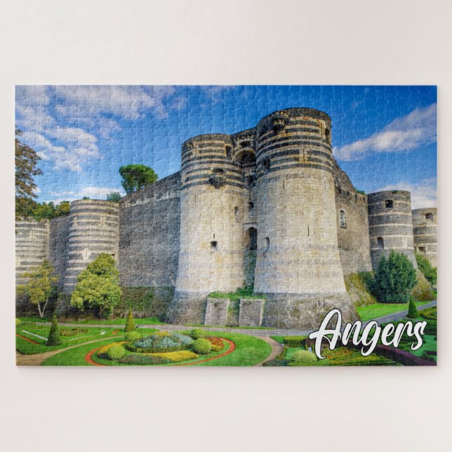 Angers Towers, Angers, Frankreich Puzzle (Horizontal)