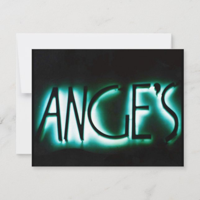 ANGE'S ANGELS PARTY EINLADUNG INVITE ANGE ANGEL (Vorderseite)