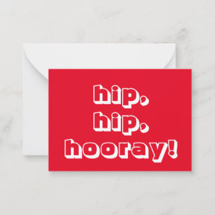 angesagt, angesagt, stundenlang! Glückwunsch, rote Hinweiskarte