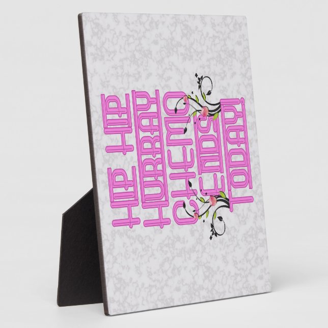 Angesagt Angesagter Hurray Chemo endet heute Plaqu Fotoplatte (Seite)