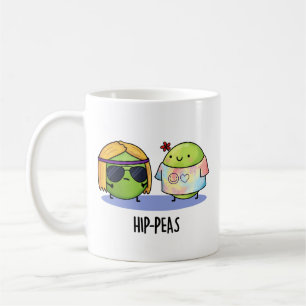 Angesagt-erbse Funny Hippie Peas Pun Kaffeetasse