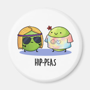 Angesagt-erbse Funny Hippie Peas Pun Magnet