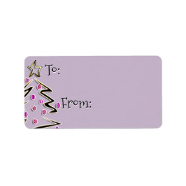 Angesagt Holidaze to-From - Lavendelnebel Adressaufkleber