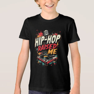 Angesagt-hop Raised Me - Urban Rap Streetwear Desi Tri-Blend Shirt