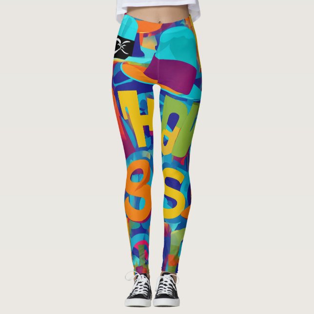 Angesagt-Hop-Stil Leggings (Vorderseite)