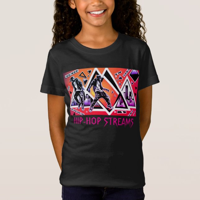 ANGESAGT-HOP-STREAMS T-Shirt (Vorderseite)