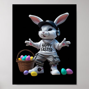 Angesagt-Hopfen-Osterhase Poster