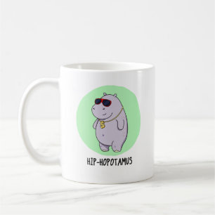Angesagt-Hopotamus Funny Hippo Pun Kaffeetasse