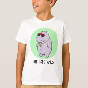 Angesagt-Hopotamus Funny Hippo Pun T-Shirt