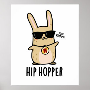Angesagt Hopper Funny Bunny Rabbit Puff Poster