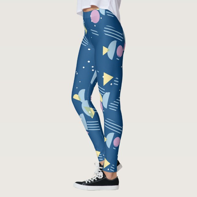 Angesagt Modernes Abstraktes geometrisches 50er Ar Leggings (Links)