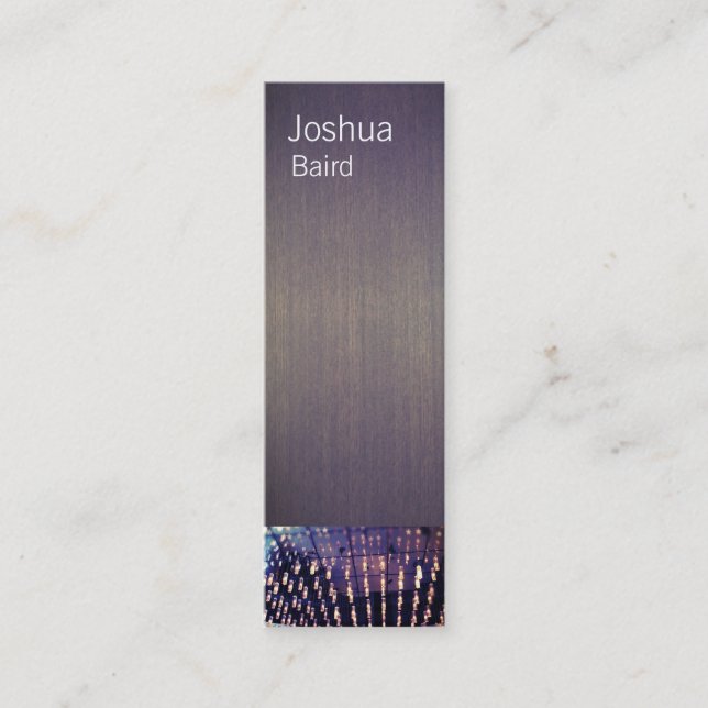 Angesagt Musician Mini Business Card Mini Visitenkarte (Vorderseite)