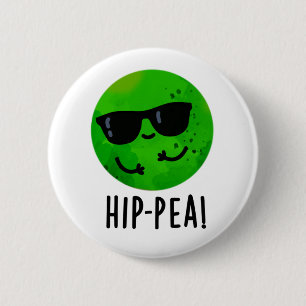 Angesagt-Pea Funny Angesagt Pea Pun Button