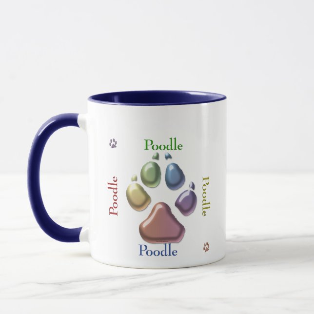 Angesagt, Square Poodle zu sein Tasse (Links)