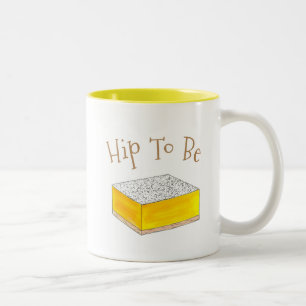 Angesagt zu sein (Zitrone) Square Bar Feinschmecke Zweifarbige Tasse