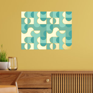 Angesagte Abstrakte Circles Wavy Gold Mosaik Art M Foliendrucke