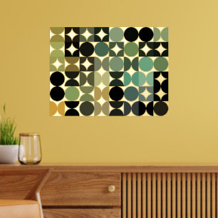 Angesagte Abstrakte Kreise Industrielle Fusion Art Foliendrucke