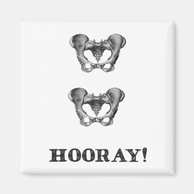 Angesagte Angesagt-Hooray-Anatomie Magnet (Vorne)