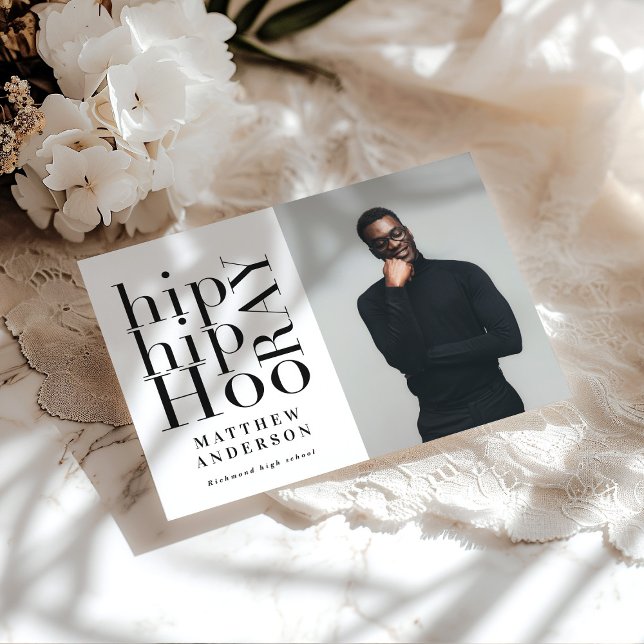 Angesagte angesagt-Hooray-Foto-Abschlussfeier lade Ankündigung (Von Creator hochgeladen)