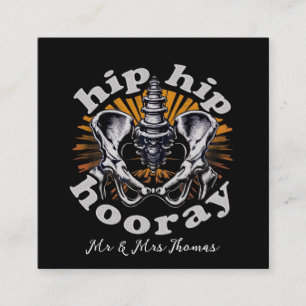 Angesagte Angesagt-Hooray Funny Angesagter Ersatz Quadratische Visitenkarte