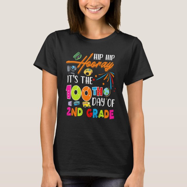 Angesagte Angesagte Ferien am 100. T-Shirt (Vorderseite)