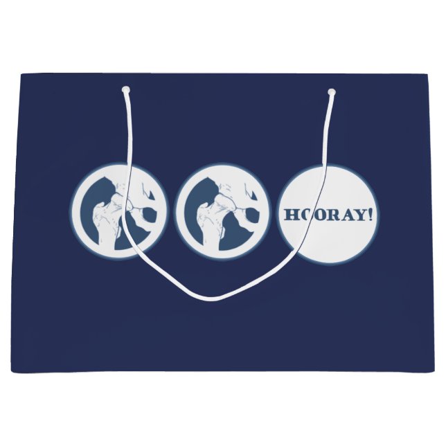 Angesagte angesagte hooray Geschenktasche Große Geschenktüte (Vorderseite)