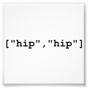 Angesagte angesagte Hooray Programmierungsreihe Fotodruck