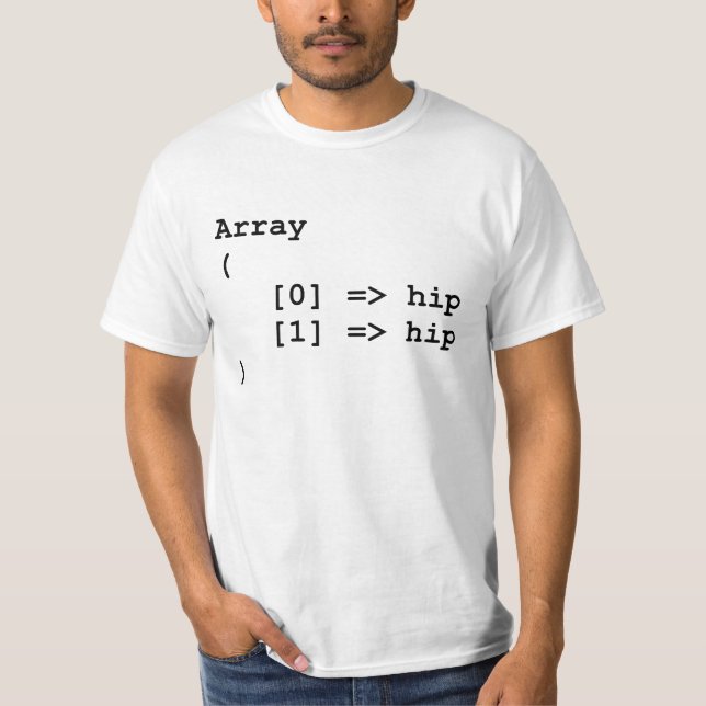 Angesagte angesagte Hooray Programmierungsreihe T-Shirt (Vorderseite)
