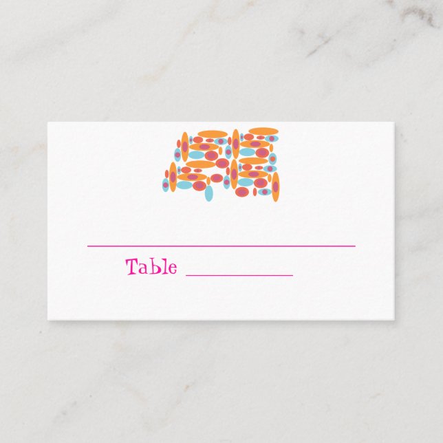 Angesagte Bat Mitzvah-Platzkarten Platzkarte (Vorderseite)