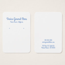 Angesagte Blauer Ohrring- oder Schmuckanzeigekarte