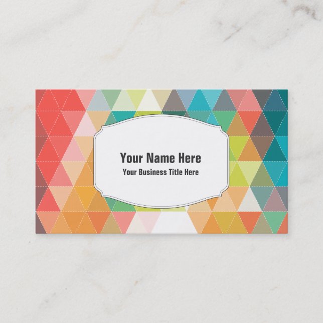 Angesagte coole Muster Visitenkarte (Vorderseite)