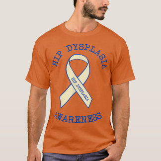 Angesagte Dysplasie Awareness Floral Blue White Ri T-Shirt