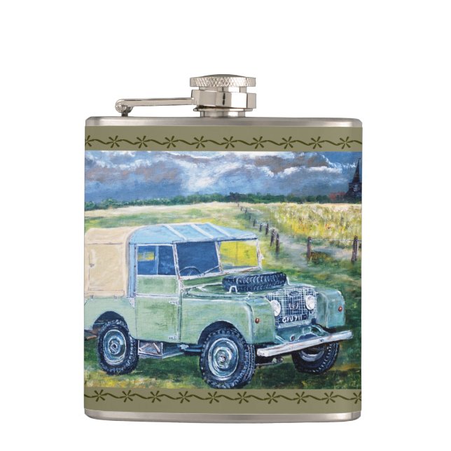 angesagte Flasche des Entwurfs-4x4 Flachmann (Vorderseite)