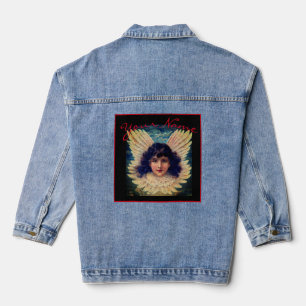 ANGESAGTE FRAUEN DENIM JACKET VINTAGER ANGEL INDIV JEANSJACKE